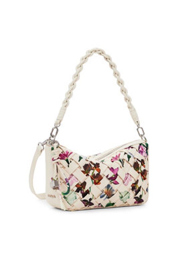 Desigual Torebka 25SAXPBQ Écru. Materiał: skórzane