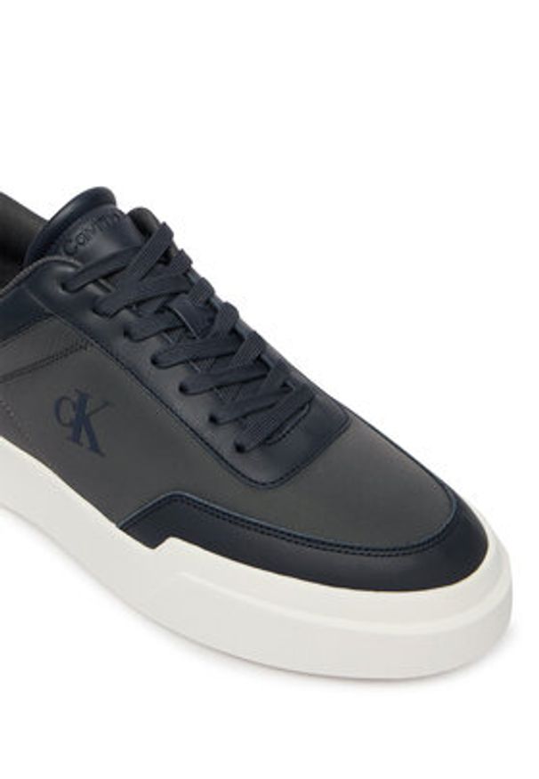 Calvin Klein Sneakersy Chunky Cups Laceup Oxf Mix Mat HM0HM02326 Kolorowy. Materiał: skóra. Wzór: kolorowy