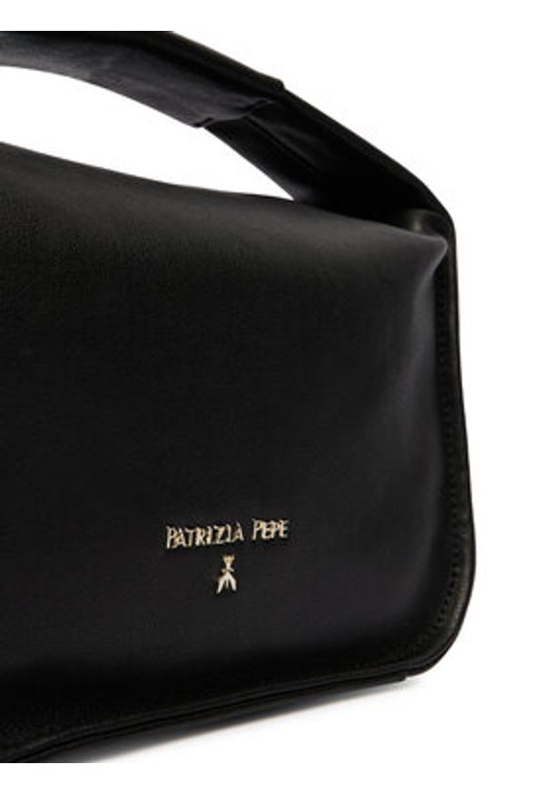 Patrizia Pepe Torebka 8B0316/L177-K103 Czarny. Kolor: czarny. Materiał: skórzane