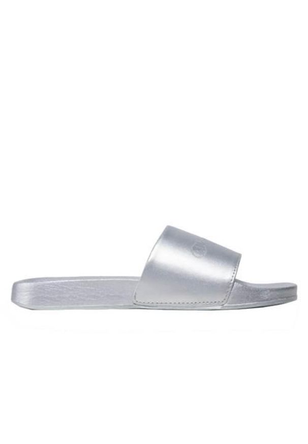 Klapki damskie Champion Queens Slide. Kolor: szary. Materiał: syntetyk, materiał