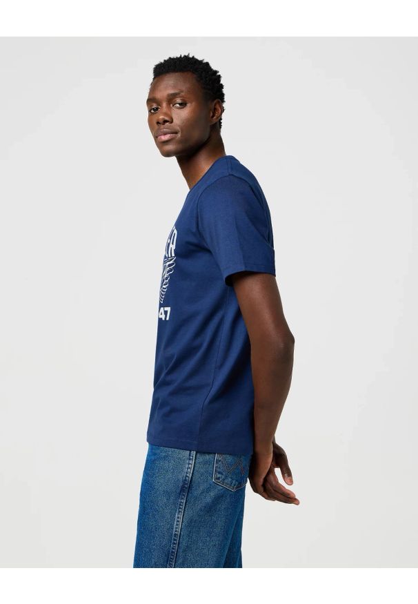 Wrangler - MESKA KOSZULKA WRANGLER AMERICANA TEE NAVY 112371477