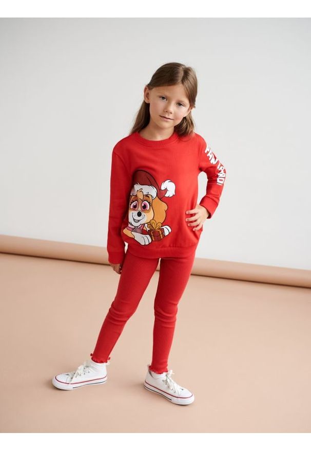 Sinsay - Bluza Psi Patrol - czerwony. Kolor: czerwony. Materiał: bawełna