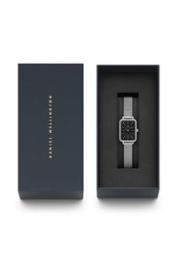 Daniel Wellington Zegarek Quadro Mesh DW00100667 Czarny. Kolor: czarny. Materiał: mesh