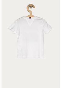 TOMMY HILFIGER - Tommy Hilfiger - T-shirt dziecięcy 74-176 cm. Okazja: na co dzień. Kolor: biały. Materiał: bawełna, materiał, dzianina. Wzór: nadruk. Styl: casual #3