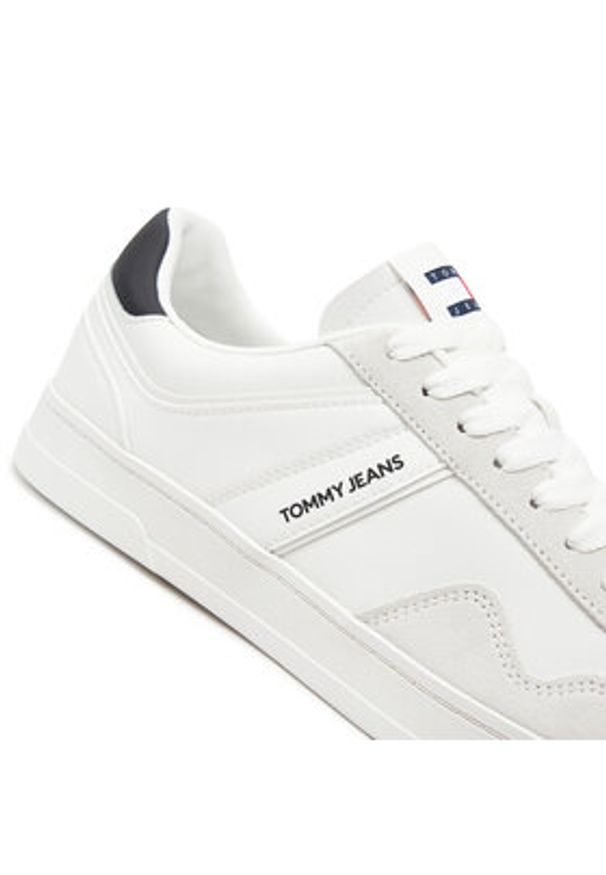 Tommy Jeans Sneakersy Tjm Leather Retro Cupsole EM0EM01414 Écru. Materiał: skóra, zamsz