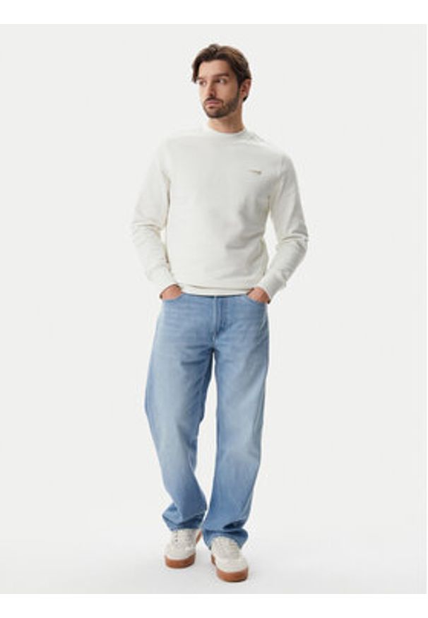 Calvin Klein Jeans Bluza J30J327530 Écru Regular Fit. Materiał: bawełna