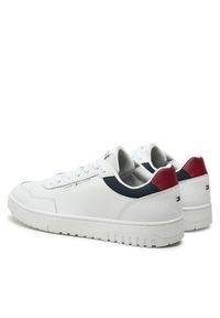 TOMMY HILFIGER - Tommy Hilfiger Sneakersy Th Basket Core Lite Lth FM0FM05369 Biały. Kolor: biały. Materiał: skóra #2