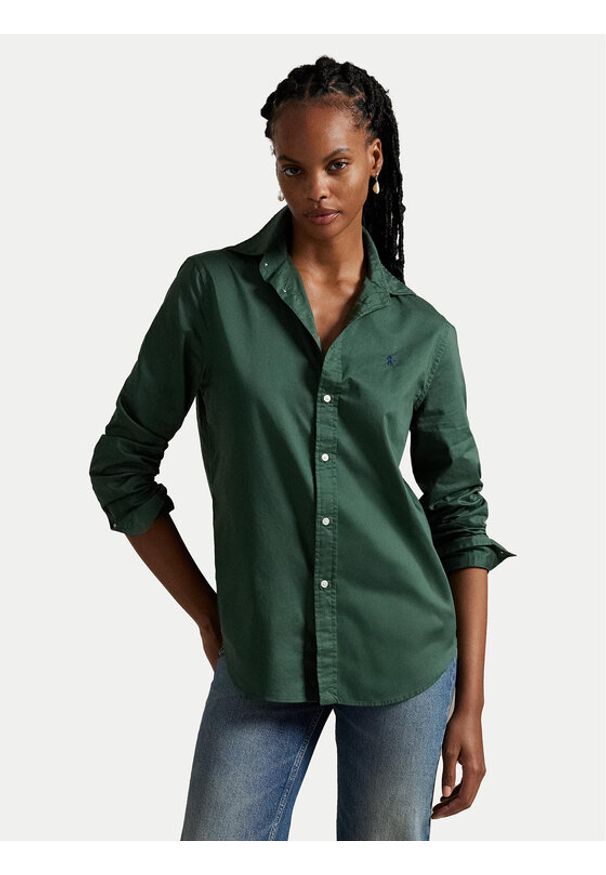 Polo Ralph Lauren Koszula 211A92177004 Zielony Classic Fit. Typ kołnierza: polo. Kolor: zielony. Materiał: bawełna