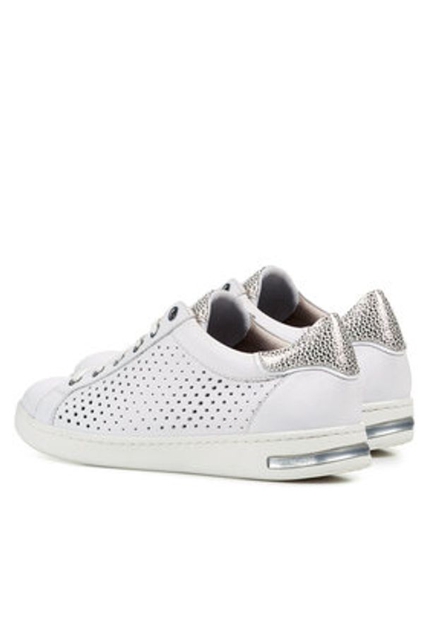 Geox Sneakersy D Jaysen D151BB 085CF C1Z1N Biały. Kolor: biały. Materiał: skóra