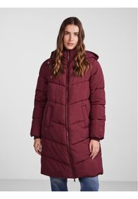 Pieces Kurtka zimowa 17126619 Bordowy Regular Fit. Kolor: czerwony. Materiał: syntetyk. Sezon: zima #1