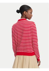 Tommy Jeans Sweter Essential DW0DW20159 Czerwony Regular Fit. Kolor: czerwony. Materiał: bawełna #2