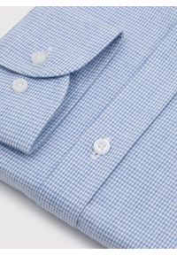 Pako Lorente - PAKO LORENTE - Niebieska koszula w pepitkę. Kolor: niebieski. Materiał: bawełna. Długość rękawa: długi rękaw. Długość: długie #4