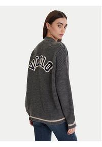 ViCOLO Kardigan 55072F Szary Regular Fit. Kolor: szary. Materiał: akryl #4