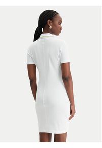 Versace Jeans Couture Sukienka codzienna 80HAOT03 CJ01T Biały Slim Fit. Okazja: na co dzień. Kolor: biały. Materiał: bawełna. Typ sukienki: proste. Styl: casual #4