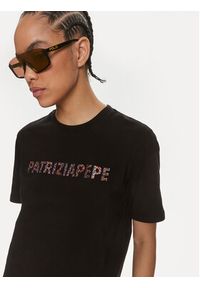 Patrizia Pepe T-Shirt 2M4389/J089-K103 Czarny Regular Fit. Kolor: czarny. Materiał: bawełna #3