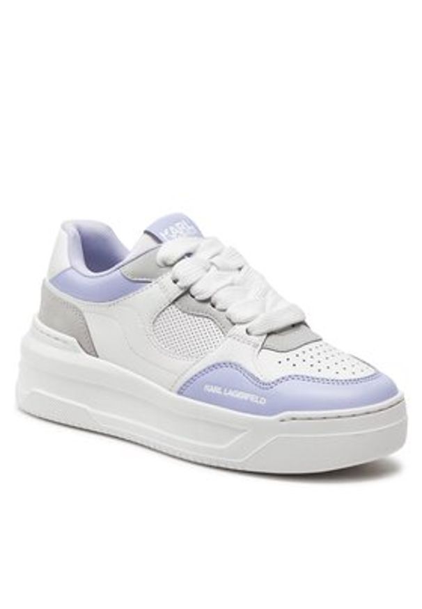 Karl Lagerfeld - KARL LAGERFELD Sneakersy KL63323 Biały. Kolor: biały. Materiał: skóra