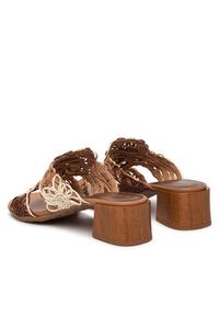 Hispanitas Klapki HV264841 C001 Brązowy. Kolor: brązowy. Materiał: materiał #2