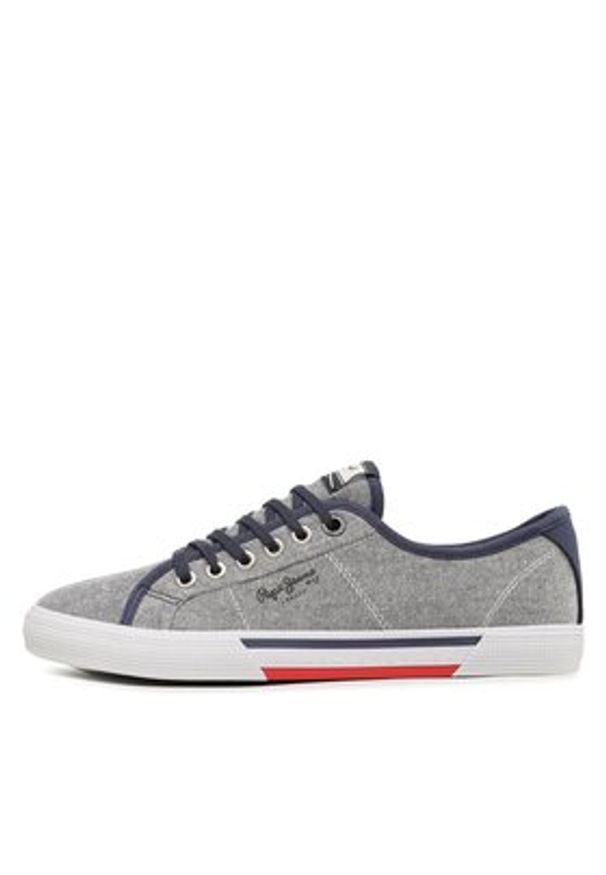 Pepe Jeans Tenisówki Brady Men Chambray PMS30817 Granatowy. Kolor: niebieski. Materiał: materiał