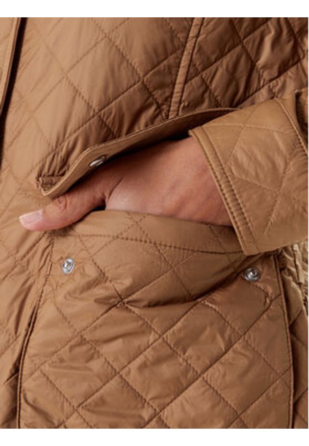 TOMMY HILFIGER - Tommy Hilfiger Kurtka przejściowa WW0WW45641 Brązowy Regular Fit. Kolor: brązowy. Materiał: syntetyk