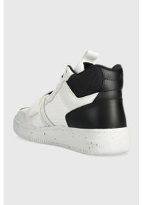 Tommy Jeans sneakersy TJM BASKET LEATHER BUCKLE MID kolor biały EM0EM01288. Nosek buta: okrągły. Kolor: biały. Materiał: guma #4