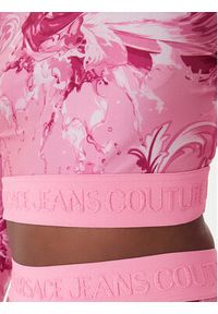 Versace Jeans Couture Bluzka 80HAH218 JS532 Różowy Slim Fit. Kolor: różowy. Materiał: syntetyk #4