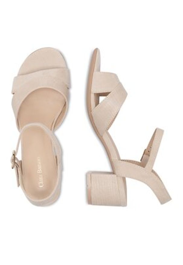Clara Barson Sandały WS5695-01 Beżowy. Kolor: beżowy. Materiał: materiał