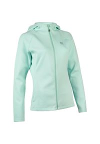 ELEMENTERRE - Damska kurtka z kapturem Élémenterre Knok. Typ kołnierza: kaptur. Kolor: niebieski. Sport: turystyka piesza #1