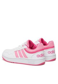 Adidas - adidas Sneakersy Hoops 3.0 K IG3827 Biały. Kolor: biały. Materiał: skóra