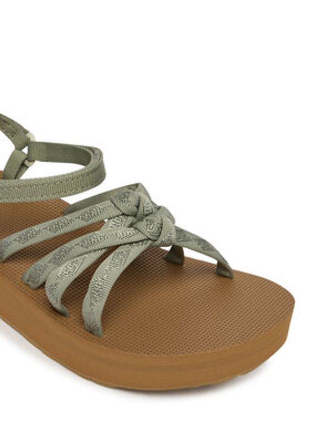 Teva Sandały Midform Kena Slim 1173494 Zielony. Kolor: zielony. Materiał: materiał