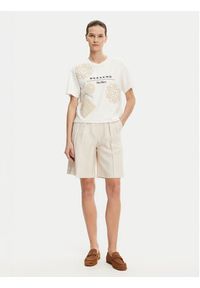 Weekend Max Mara T-Shirt Lecco 2515941052 Biały Boxy Fit. Kolor: biały. Materiał: bawełna