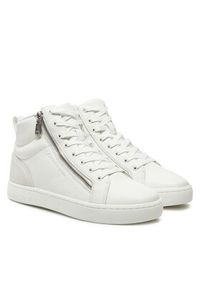 Calvin Klein Jeans Sneakersy Classic Cupsole Zip Mid In YM0YM01156 Biały. Kolor: biały. Materiał: skóra #4
