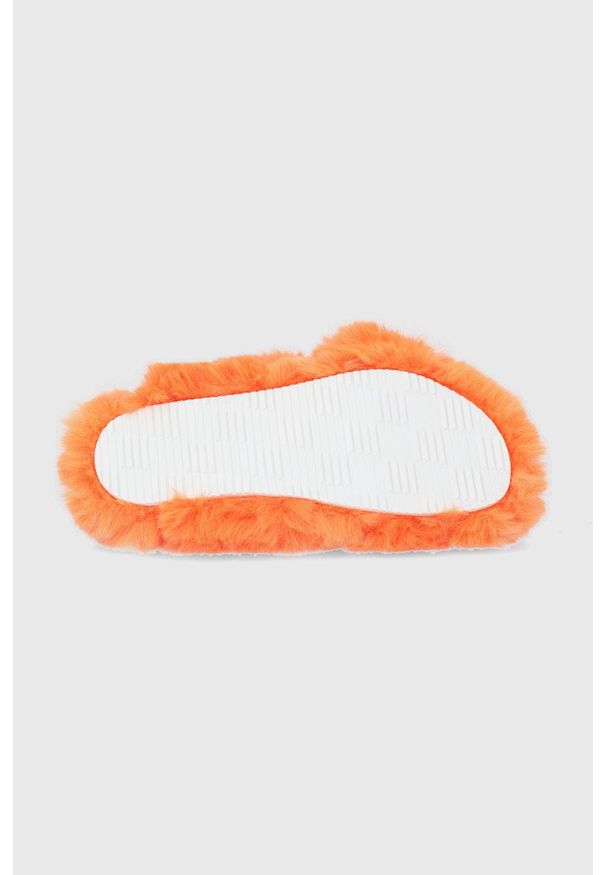 Kurt Geiger London - Kapcie Junkfort. Kolor: pomarańczowy. Materiał: materiał, guma. Wzór: gładki