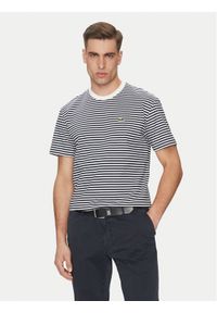 Lacoste T-Shirt TH9749 Granatowy Regular Fit. Kolor: niebieski. Materiał: bawełna