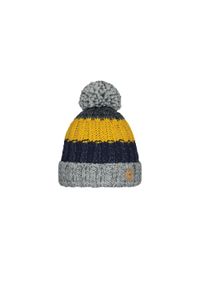 Czapka dla dzieci Barts Wilhelm. Kolor: żółty. Materiał: wełna. Styl: vintage, klasyczny #1