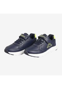 Buty dla dzieci Kappa Okan. Wysokość cholewki: przed kostkę. Zapięcie: rzepy. Materiał: tkanina. Szerokość cholewki: normalna