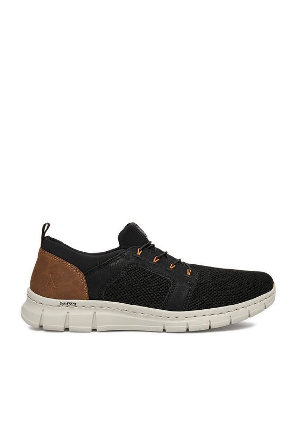 Rieker Sneakersy B7796-00 Czarny. Kolor: czarny. Materiał: materiał