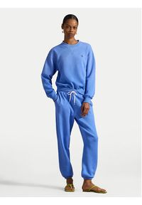 Polo Ralph Lauren Bluza 211971697503 Błękitny Relaxed Fit. Typ kołnierza: polo. Kolor: niebieski. Materiał: bawełna #4