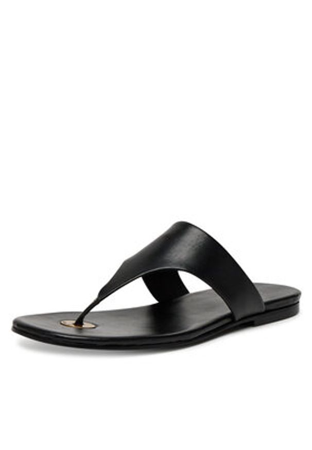 Gino Rossi Japonki ALAYA-119002 Czarny. Kolor: czarny. Materiał: skóra