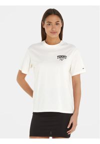 Tommy Jeans T-Shirt New Varsity DW0DW16446 Biały Relaxed Fit. Kolor: biały. Materiał: bawełna #1