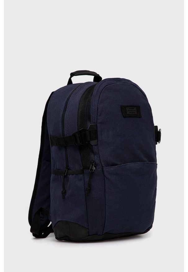 Superdry Plecak męski kolor granatowy duży gładki. Kolor: niebieski. Wzór: gładki