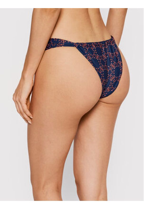 Guess Dół od bikini E2GO18 MC04R Granatowy. Kolor: niebieski. Materiał: syntetyk