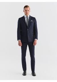 Pako Lorente - PAKO LORENTE – Wełniane spodnie garniturowe w kratę. Materiał: wełna