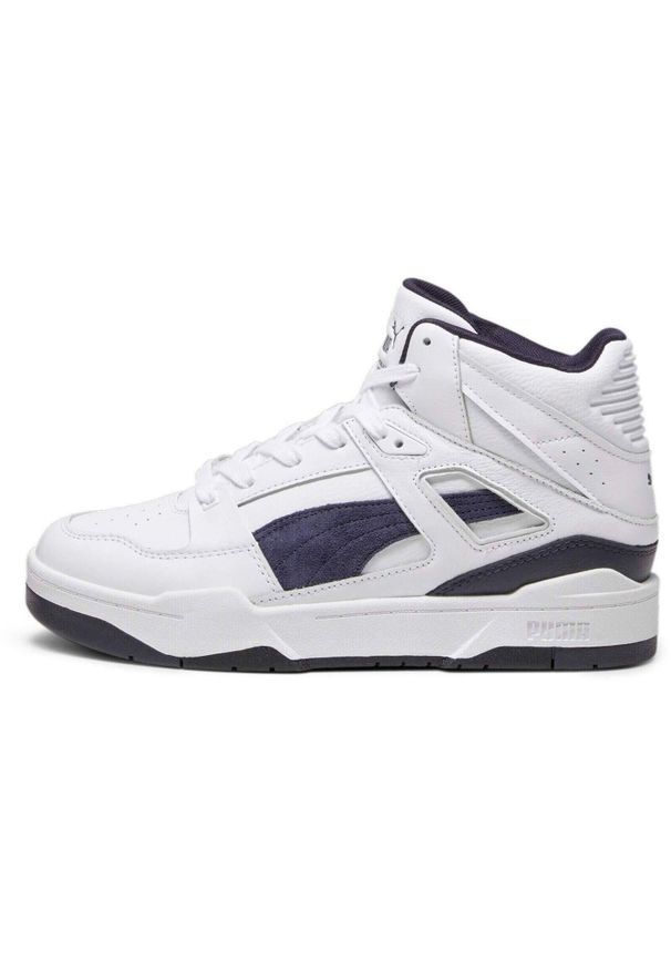 Buty męskie Puma Slipstream Hi Lth. Kolor: biały. Materiał: materiał, syntetyk. Sport: turystyka piesza