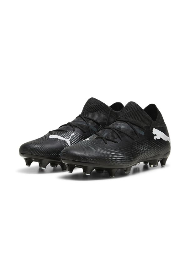 Puma - Buty piłkarskie FUTURE 7 MATCH MxSG PUMA Black White. Kolor: czarny, biały, wielokolorowy. Materiał: materiał, syntetyk. Sport: piłka nożna