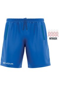 Givova Szorty Sportowe Mężczyźni 2XL - Komfort i Funkcjonalność. Kolor: niebieski. Materiał: poliester. Sport: piłka nożna