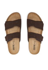 Geox Klapki U Sandal Ghita U359VA 00032 C6024 Brązowy. Kolor: brązowy