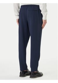 Calvin Klein Spodnie materiałowe LV04LF607G Granatowy Tapered Fit. Kolor: niebieski. Materiał: wiskoza #3