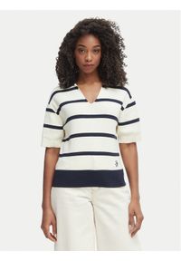 TOMMY HILFIGER - Tommy Hilfiger Sweter WW0WW45400 Beżowy Regular Fit. Kolor: beżowy. Materiał: bawełna #1