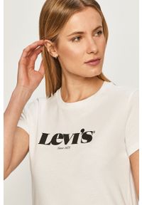 Levi's® - Levi's - T-shirt 17369.1249-Neutrals. Okazja: na spotkanie biznesowe, na co dzień. Kolor: biały. Materiał: dzianina. Wzór: nadruk. Styl: biznesowy, casual #3