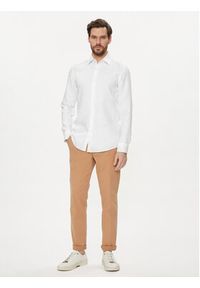 BOSS - Boss Koszula H Hank Kent C1 214 50490234 Biały Slim Fit. Typ kołnierza: kołnierzyk klasyczny. Kolor: biały. Materiał: len #2